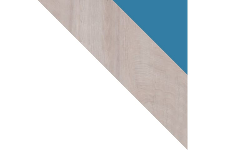 Parvisänky Betulia 94x224 cm - Valkoinen/Luonnonväri/Sininen - Kerrossängyt