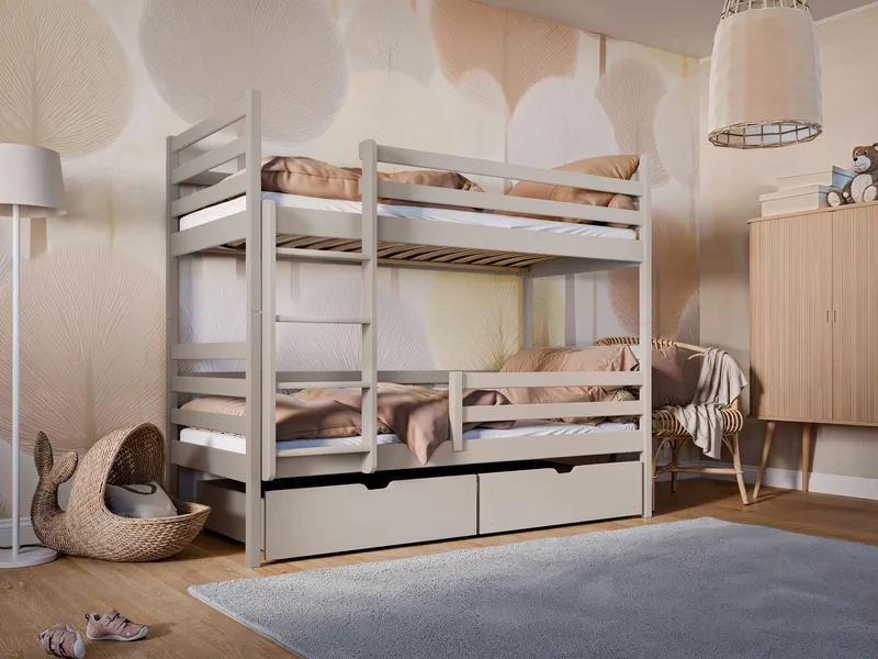 Suno Kerrossänky, kaksi makuupaikkaa 80x180 cm - Beige - Huonekalut - Sänky - Kerrossängyt - Parvisänky