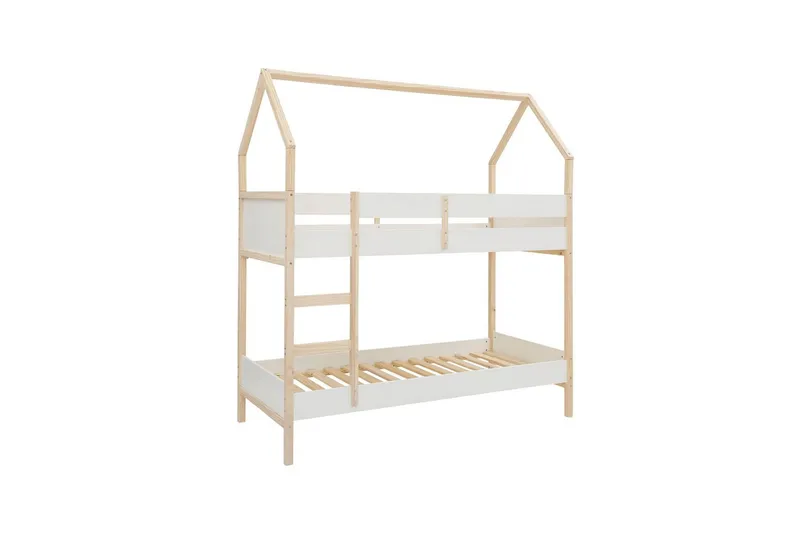 Kerrossänky Square Line Valkoinen, 223x205x96 cm, Valkoinen, 223x205x96 cm