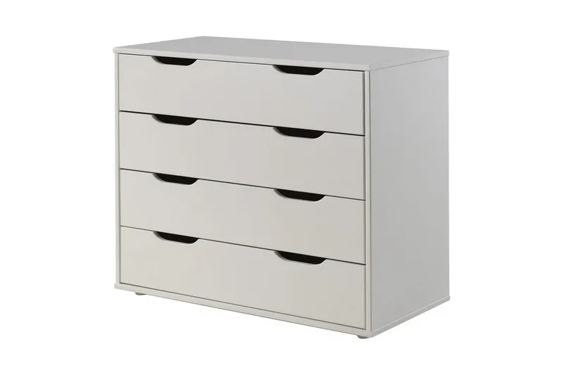 Keskikorkea sänky, jossa tikkaat Scott-yhteensopiva työpöytä, kolmella laatikolla varustettu lipasto ja kaksiosainen vaatekaappi - Huonekalut - Sänky - Kerrossängyt