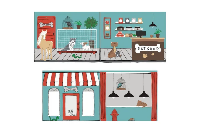 Keskikorkea sänky, jossa verho ja liukumäki Pino Harmaa, Lemmikkikauppa - Harmaa, Lemmikkikauppa - Huonekalut - Sänky - Kerrossängyt