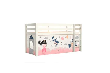 Keskikorkea sänky, jossa verho Pino Valkoinen, Prinsessa Sophie