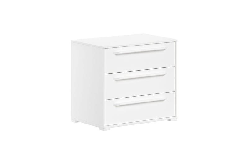 Keskikorkea sänky, kirjahylly, kaappi, jossa 2 ovea ja lipasto, jossa 3 laatikkoa Sam Valkoinen - Valkoinen - Huonekalut - Sänky - Kerrossängyt