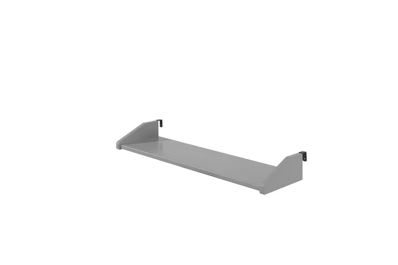 Keskikorkea sänky tikkailla ja riippuvalla hyllyllä Pino Harmaa, Liukumäellä - Harmaa, Liukumäellä - Huonekalut - Sänky - Kerrossängyt