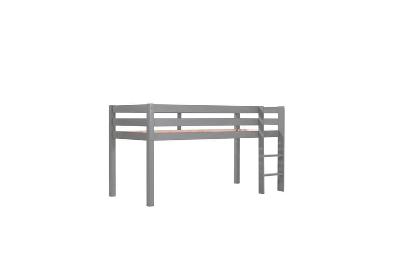 Keskikorkea sänky verholla Pino Prinsessa Harmaa, Harmaa, Ilman liukumäkeä, Prinsessa, 3 - Harmaa, Harmaa, Ilman liukumäkeä, Prinsessa, 3 - Huonekalut - Sänky - Kerrossängyt