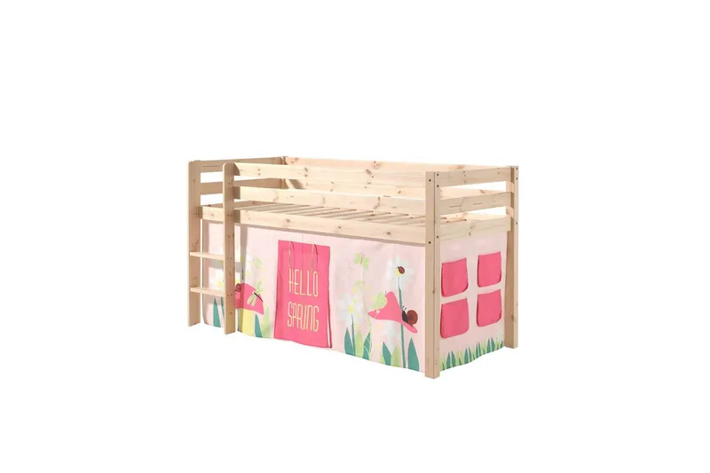 Keskikorkea sänky verholla Pino Kevät Luonnollinen, Luonnollinen, Ilman liukumäkeä, Ilman tunnelia, Ilman taskuja, Luonnollinen, Luonnollinen, Ilman liukumäkeä, Ilman tunnelia, Ilman taskuja