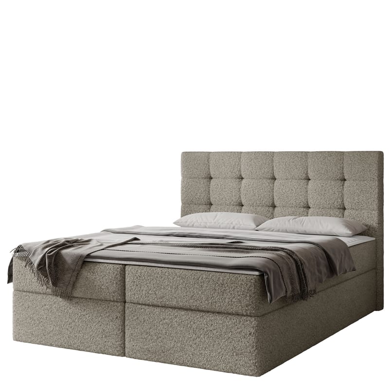 Kleiv jenkkisänky säilytystilalla 180x200 cm - harmaa - Huonekalut - Sänky - Yhden hengen sängyt