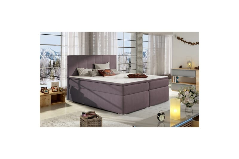 Komplett sängpaket kontinentalsäng Eltap Rosa 140x200 DEL