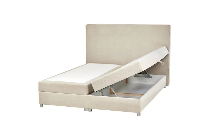 Kontinentalsäng Beliani Minister Beige-Silver, 160x200 cm Beige 160x200, undefined