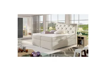 Kontinentalsäng utan ställbar säng Eltap Beige 140x200 - Huonekalut - Sänky - Sängyt säilytystilalla