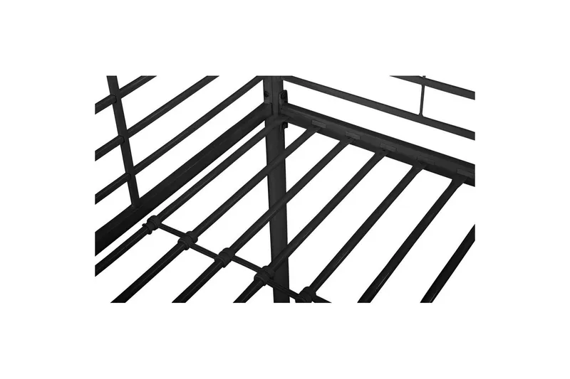 Korkea sänky Clove Musta - Musta - Huonekalut - Sänky - Kerrossängyt