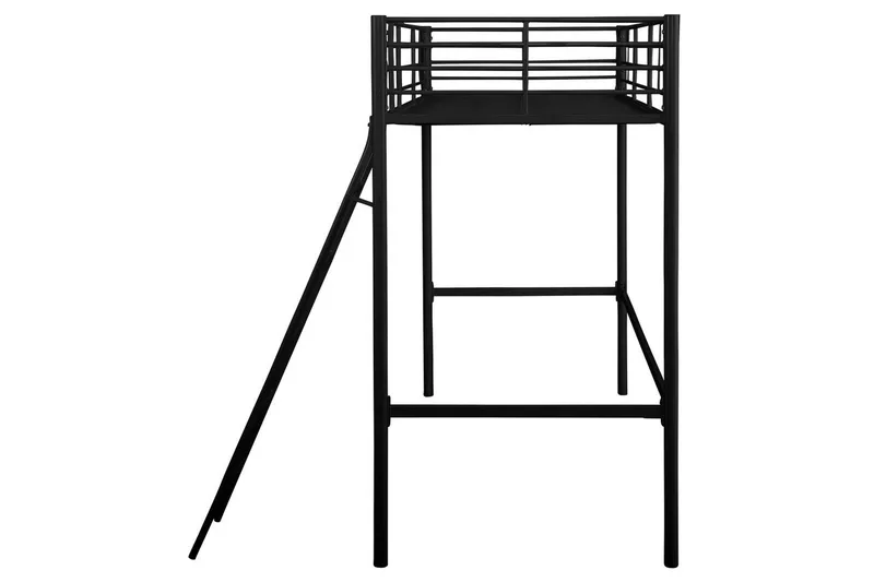 Korkea sänky Clove Musta - Musta - Huonekalut - Sänky - Kerrossängyt