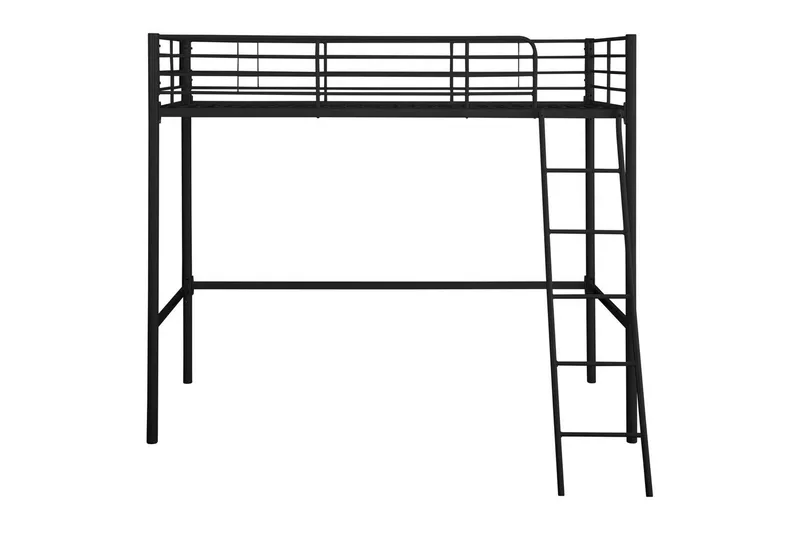 Korkea sänky Clove Musta - Musta - Huonekalut - Sänky - Kerrossängyt