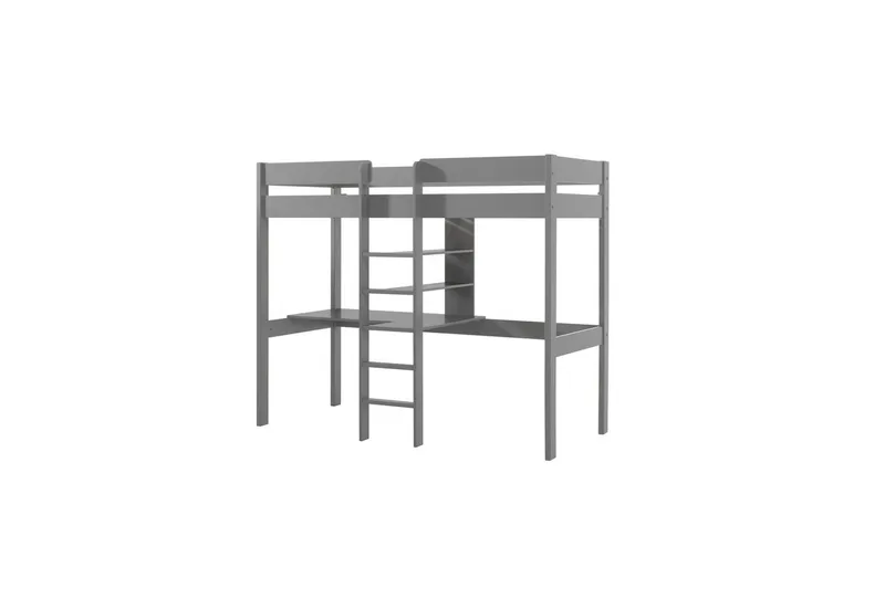 Korkea vuode Pino Harmaa, Ilman vuodesohvaa, Harmaa, Ilman vuodesohvaa