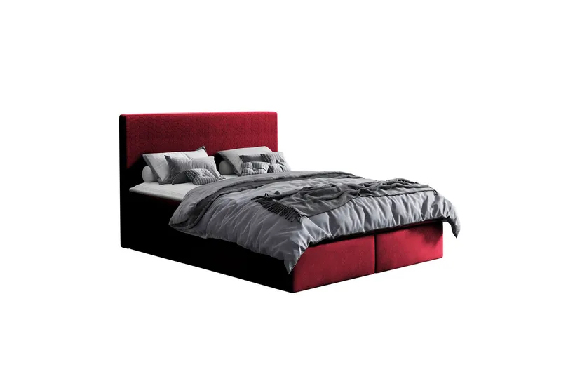 Laargard / Cosmo sängpaketti kontinentalsänky 140x200 cm - Punainen - Huonekalut - Sänky - Sängyt säilytystilalla