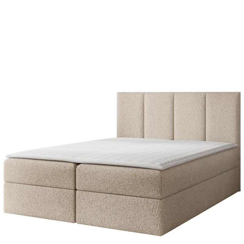 Laggano-sänkypaketti, jenkkisänky 160x200 cm, vaalea beige