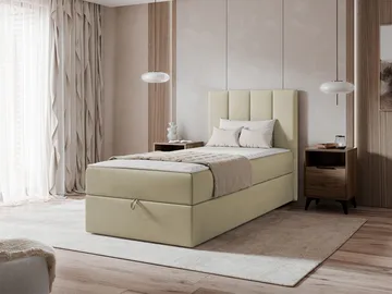 Laggano-sänkypaketti, jenkkisänky 80x200 cm - Polo 872 beige - Huonekalut - Sänky - Sängyt säilytystilalla