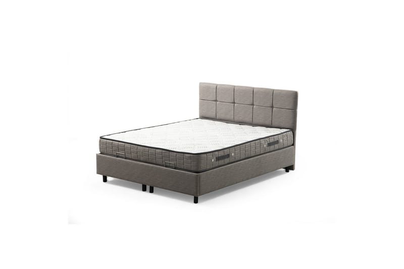 Lalmuni Complete Bed -paketti 120x200 cm - Vaaleanharmaa - Huonekalut - Sänky - Sänkypaketti