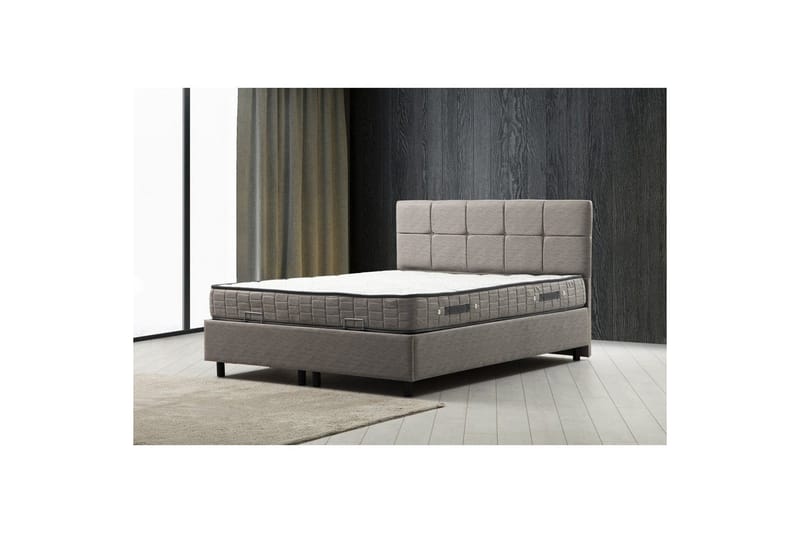 Lalmuni Complete Bed -paketti 90x190 cm - Vaaleanharmaa - Huonekalut - Sänky - Sänkypaketti