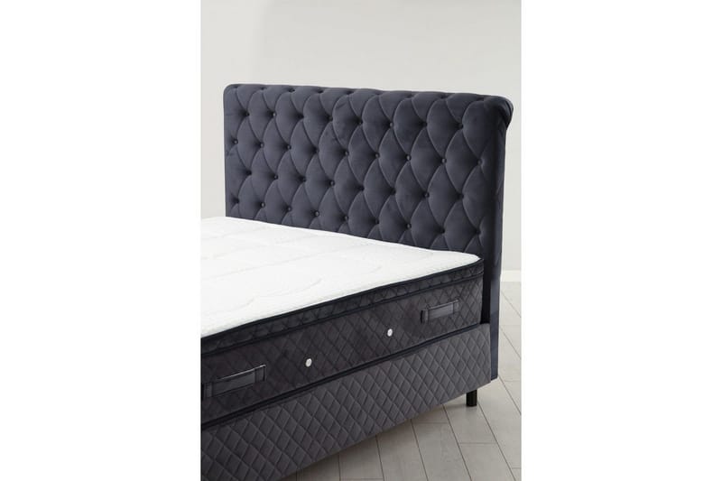 Lamoon Bed -paketti Mannermainen sänky 140x200 cm - Antrasiitti - Huonekalut - Sänky - Jenkkisängyt