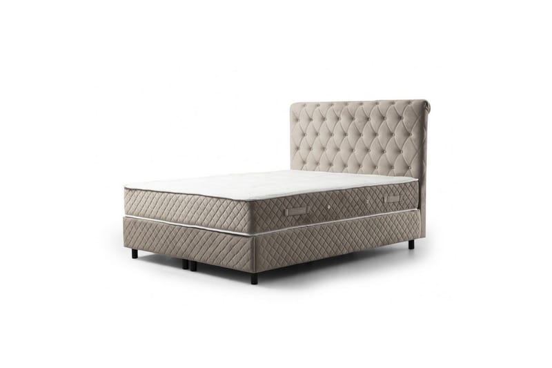 Lamoon Bed Paketti Runko Sänky 140x200 cm - Beige - Huonekalut - Sänky - Runkopatjasängyt