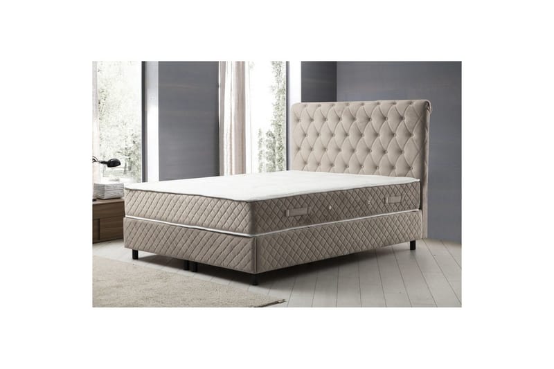 Lamoon Bed Paketti Runko Sänky 140x200 cm - Beige - Huonekalut - Sänky - Runkopatjasängyt