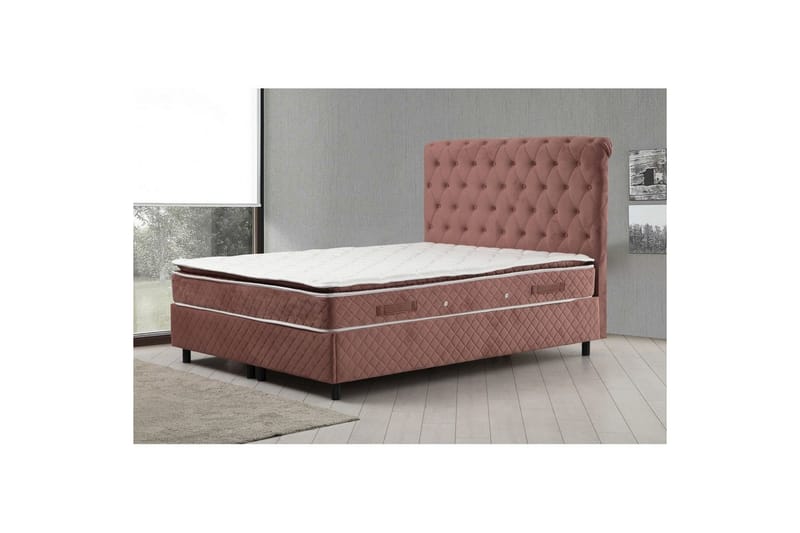 Lamoon Bed Paketti Runko Sänky 140x200 cm - Poskipunanpinkki - Huonekalut - Sänky - Runkopatjasängyt