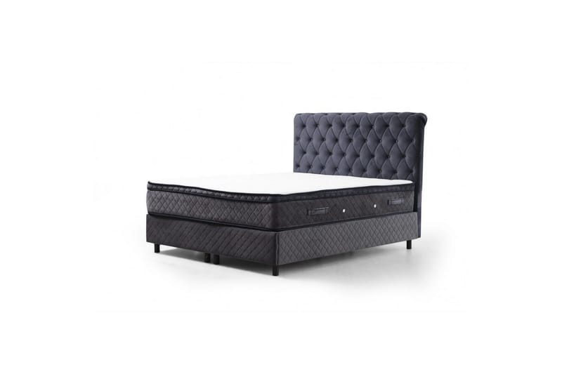 Lamoon Complete Bed -paketti 120x200 cm - Antrasiitti - Huonekalut - Sänky - Sänkypaketti