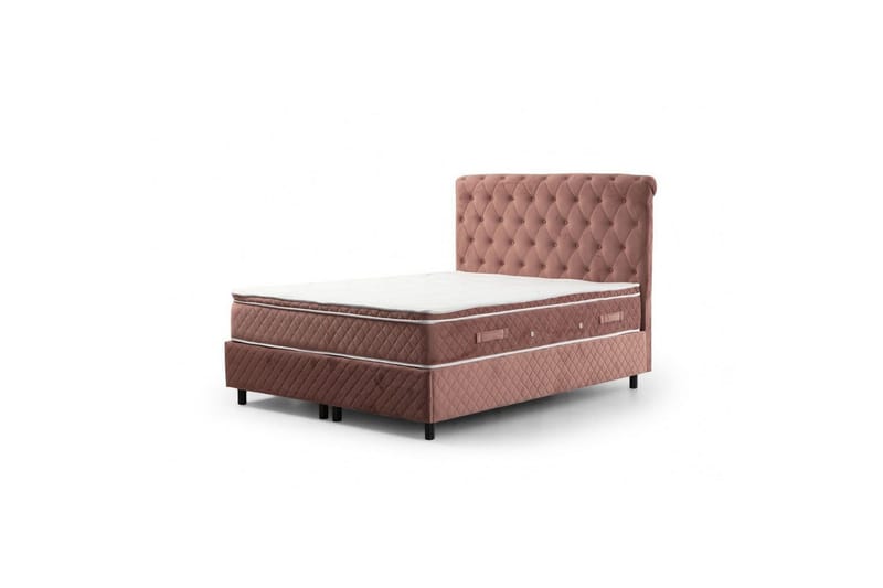 Lamoon Complete Bed -paketti 140x200 cm - Poskipunanpinkki - Huonekalut - Sänky - Sänkypaketti