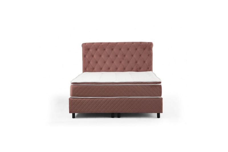 Lamoon Complete Bed -paketti 140x200 cm - Poskipunanpinkki - Huonekalut - Sänky - Sänkypaketti