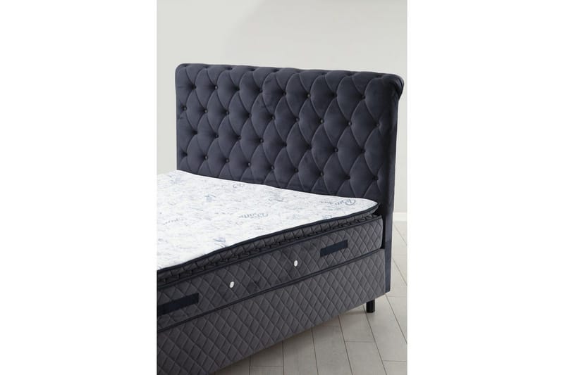 Lamoon Complete Bed -paketti 140x200 cm - Antrasiitti - Huonekalut - Sänky - Sänkypaketti