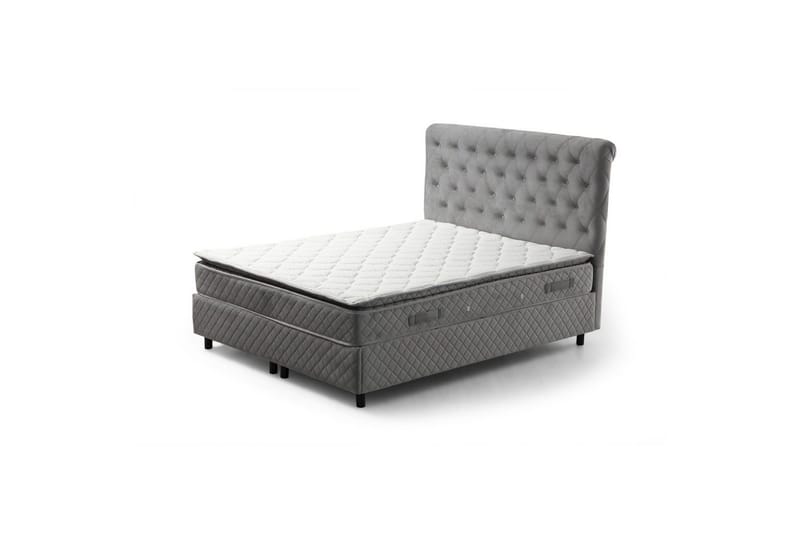 Lamoon Complete Bed -paketti 140x200 cm - Harmaa - Huonekalut - Sänky - Sänkypaketti