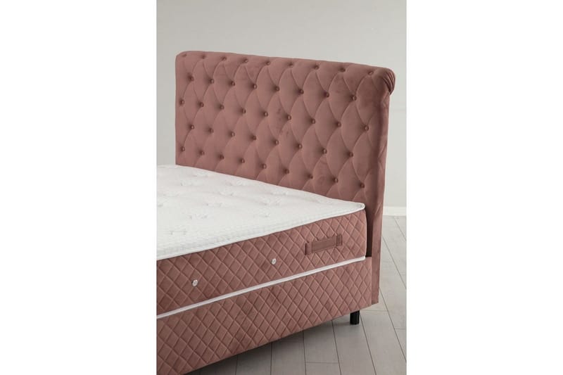 Lamoon Complete Bed -paketti 140x200 cm - Poskipunanpinkki - Huonekalut - Sänky - Sänkypaketti