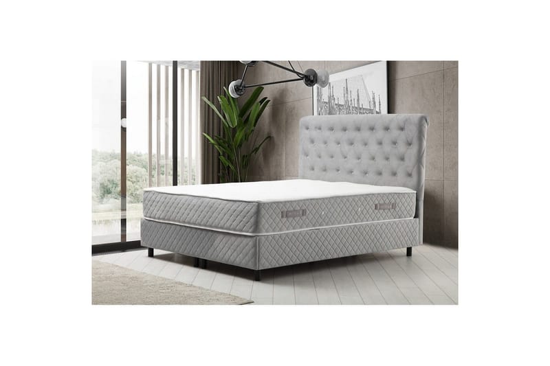 Lamoon Complete Bed -paketti 140x200 cm - Ruskeanharmaa - Huonekalut - Sänky - Sänkypaketti