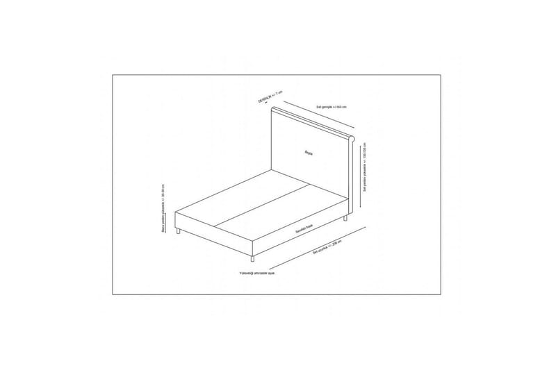 Lamoon Sängynrunko 90x190 cm - Antrasiitti - Huonekalut - Sänky - Sänkykehikot & sängynrungot