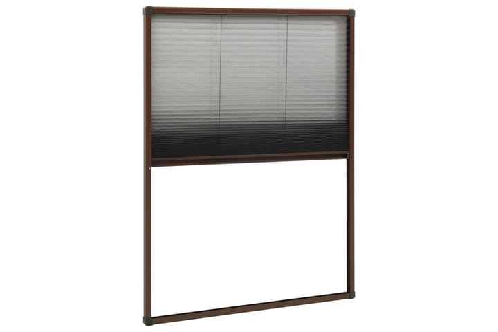 Laskostettu hyönteisverkko ikkunaan 80x120 cm alumiini ruske - Ruskea - Sänkykehikot & sängynrungot