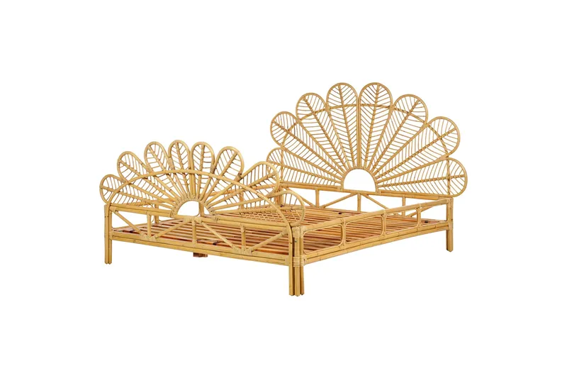 Lorentine Sängynrunko 160x200 cm, Vaalea puu