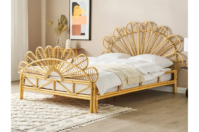 Lorentine Sängynrunko 160x200 cm - Vaalea puu - Huonekalut - Sänky - Sänkykehikot & sängynrungot