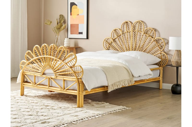 Lorentine Sänkykehys 140x200 cm - Vaalea puu - Huonekalut - Sänky - Sänkykehikot & sängynrungot