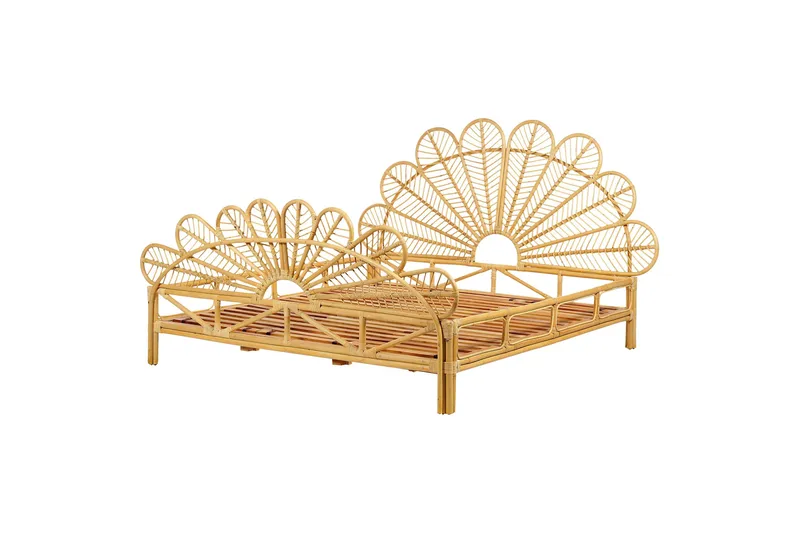 Lorentine Sänkykehys 180x200 cm, Vaalea puu