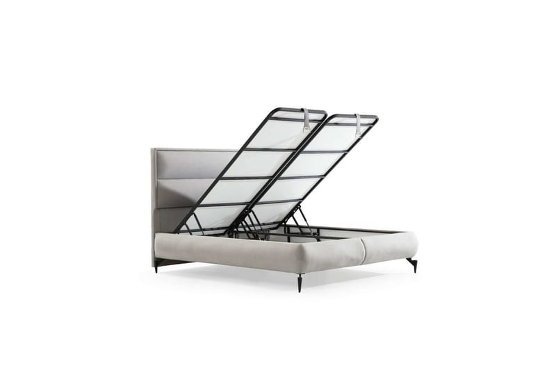 Mashli Sängynrunko 100x200 cm - Harmaa - Huonekalut - Sänky - Sänkykehikot & sängynrungot