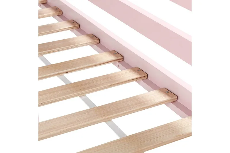 Matala kerrossänky Ascoux - Vaaleanpunainen - Huonekalut - Sänky - Kerrossängyt