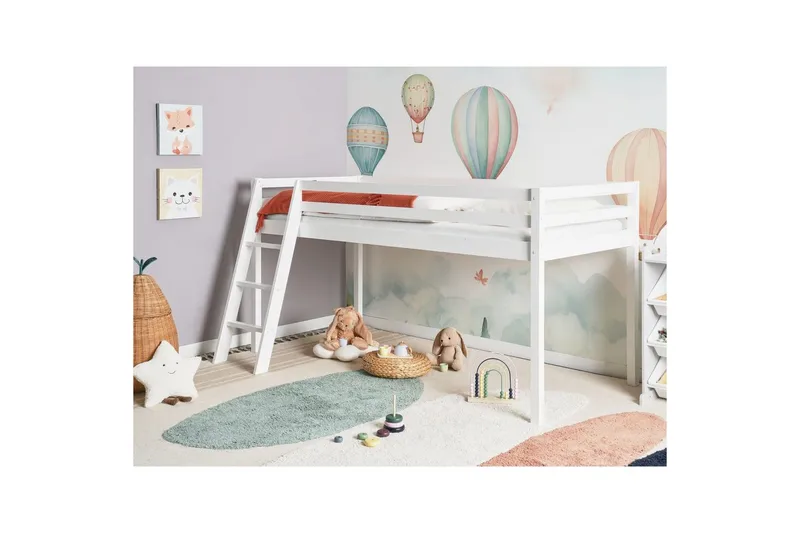 Matala kerrossänky Ascoux - Valkoinen - Huonekalut - Sänky - Kerrossängyt