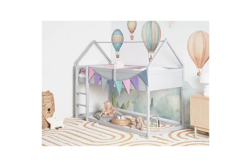 Matala kerrossänky Dienne - Harmaa - Huonekalut - Sänky - Kerrossängyt