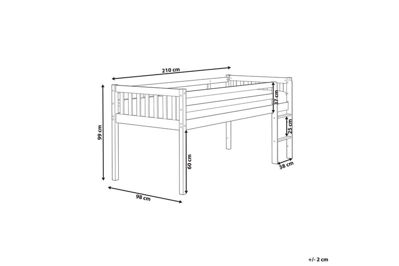 Matala kerrossänky Peipin - Vaalea puu - Huonekalut - Sänky - Kerrossängyt
