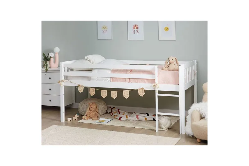 Matala kerrossänky Peipin - Valkoinen - Huonekalut - Sänky - Kerrossängyt