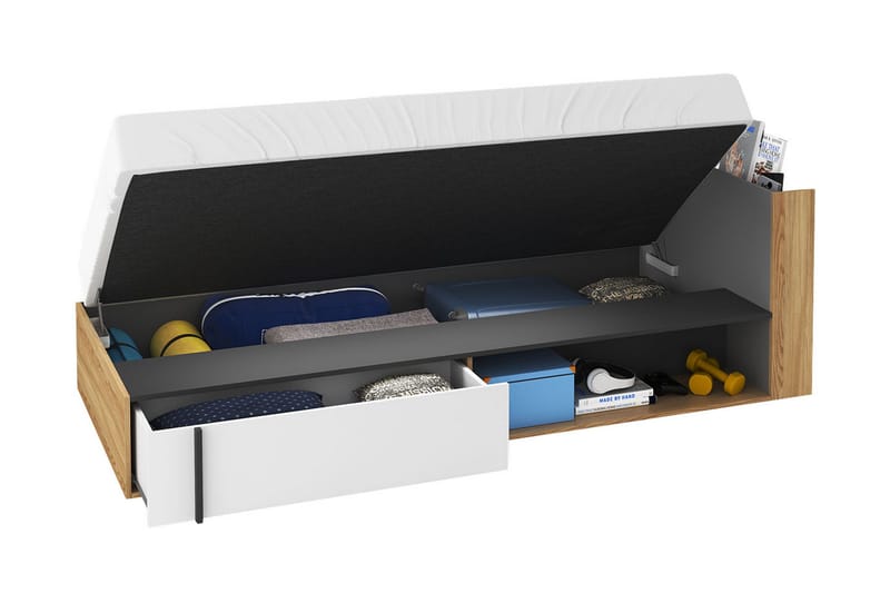 Metropolitan Sängyn Runko 90x200 cm - Ruskea - Huonekalut - Sänky - Sänkykehikot & sängynrungot