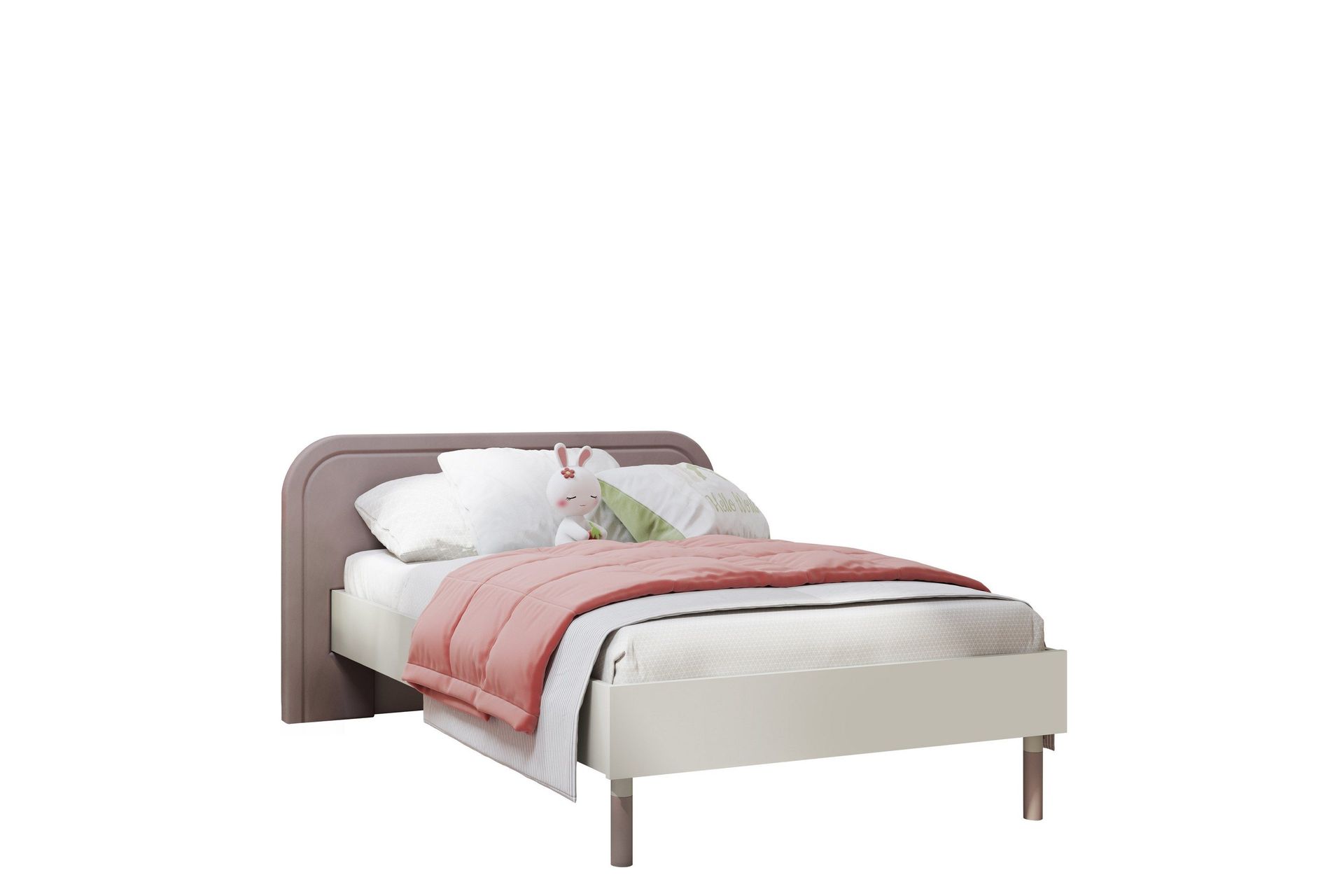 Monfort Sängyn Runko 90x200 cm - Beige/Vaaleanpunainen