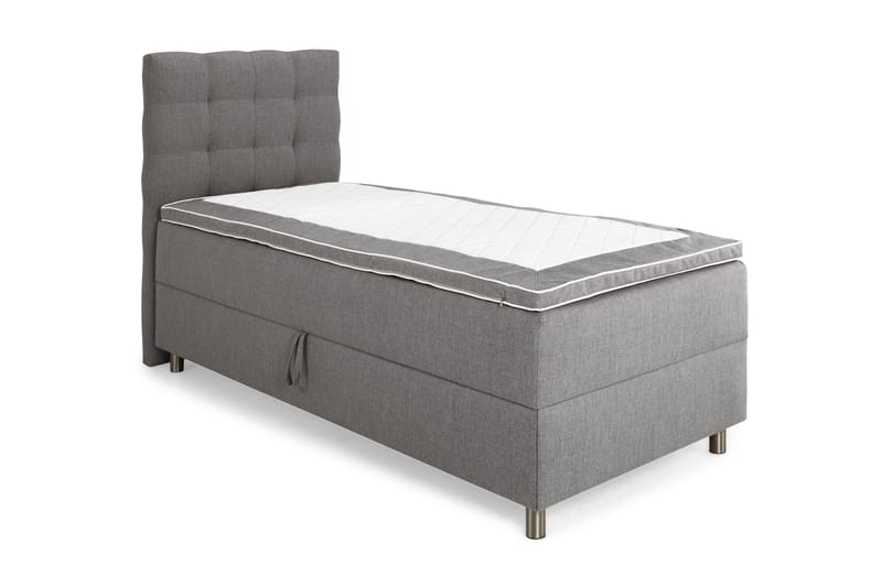 Montana Täydellinen Sänkypaketti Säilytystilalla 90x200 cm - Harmaa - Huonekalut - Sänky - Sängyt säilytystilalla