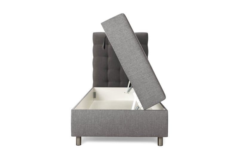 Montana Täydellinen Sänkypaketti Säilytystilalla 90x200 cm - Harmaa - Huonekalut - Sänky - Sängyt säilytystilalla